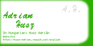adrian husz business card